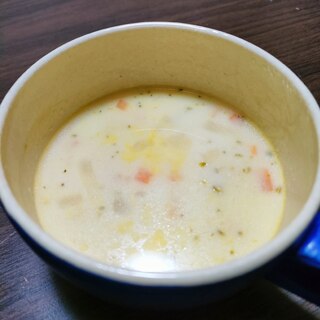 妊婦食！具だくさん豆乳スープ